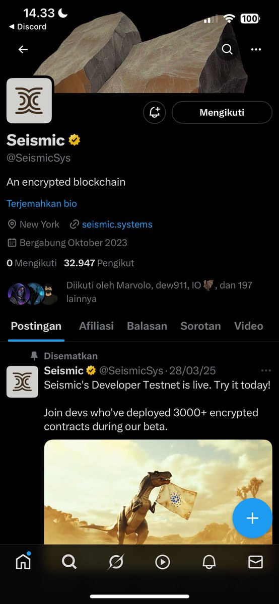Cepirit (❖,❖) (@cepirit25) on Twitter photo mag follow mags
i have 197 mutuals with <a href="/SeismicSys/">Seismic</a> ✋🏻❤️ mag follow mags
i have 197 mutuals with <a href="/SeismicSys/">Seismic</a> ✋🏻❤️