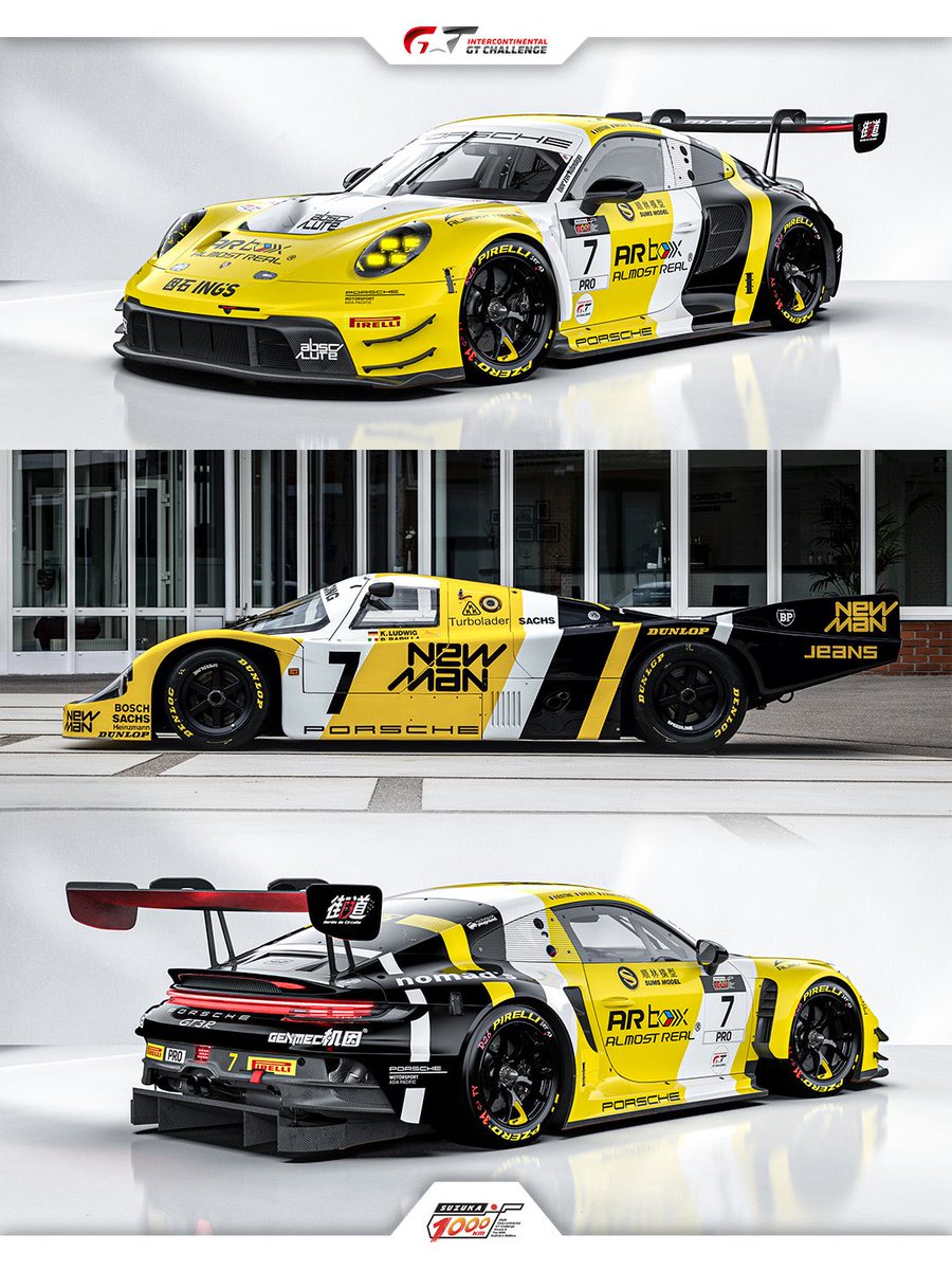 Intercontinental GT Challenge (@intercontgtc) on Twitter photo GT3, but make it Group C! 🟡⚪️⚫️
<a href="/absolute_racing/">Absolute Racing</a> has reprised Joest's Le Mans-winning NewMan design for its upcoming #Suzuka1000km assault, which features two reigning world champions: Kevin Estre and Laurens Vanthoor! Patrick Pilet completes a stellar line-up. GT3, but make it Group C! 🟡⚪️⚫️
<a href="/absolute_racing/">Absolute Racing</a> has reprised Joest's Le Mans-winning NewMan design for its upcoming #Suzuka1000km assault, which features two reigning world champions: Kevin Estre and Laurens Vanthoor! Patrick Pilet completes a stellar line-up.