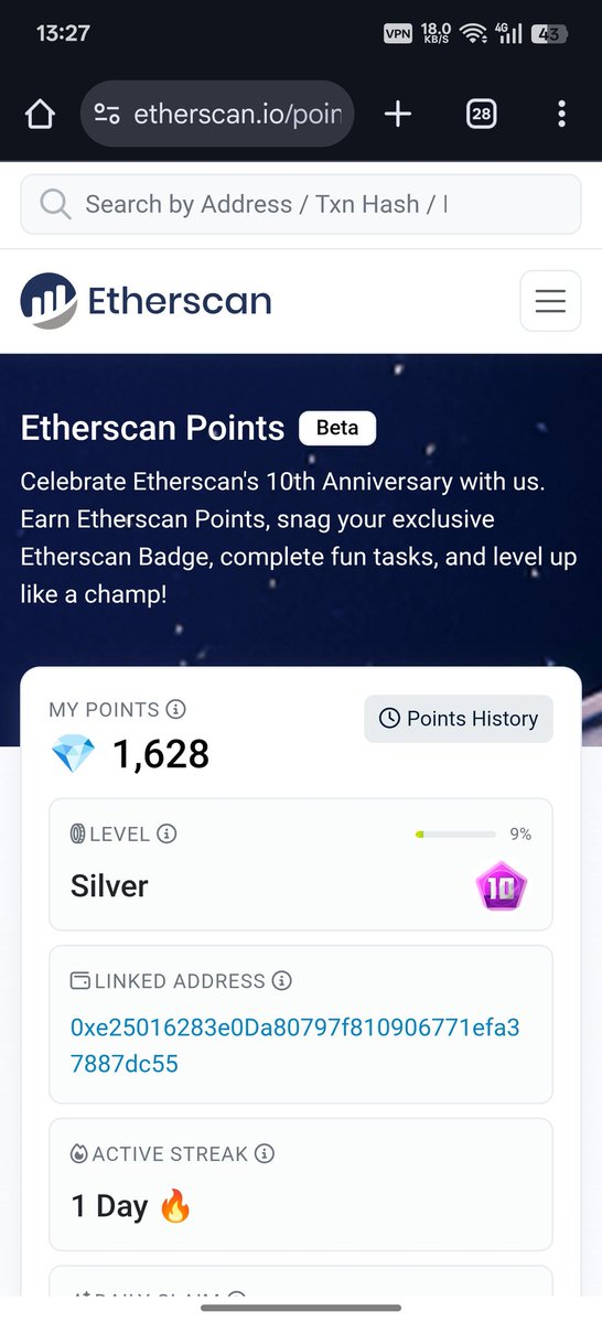 Don't forget to claim your @<a href="/etherscan/">etherscan.eth</a> points if you register account before 12th August

#10YearsofEtherscan