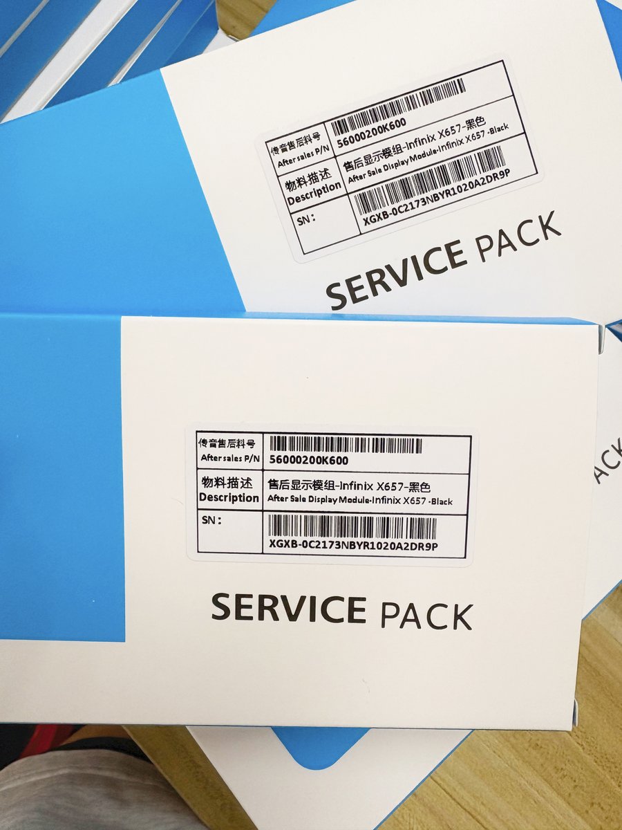 ipzoolcdfactory's tweet image. 📷#infinix service pack LCD screens
📷Each screen is tested 100% before shipping, with a defect rate of less than 1%.
📷Provide packaging customization service for bulk order (logo customization/graphic customization)
📷Whatsapp:  +86 15322346059
#LCD #ServicePack #lcdfactory