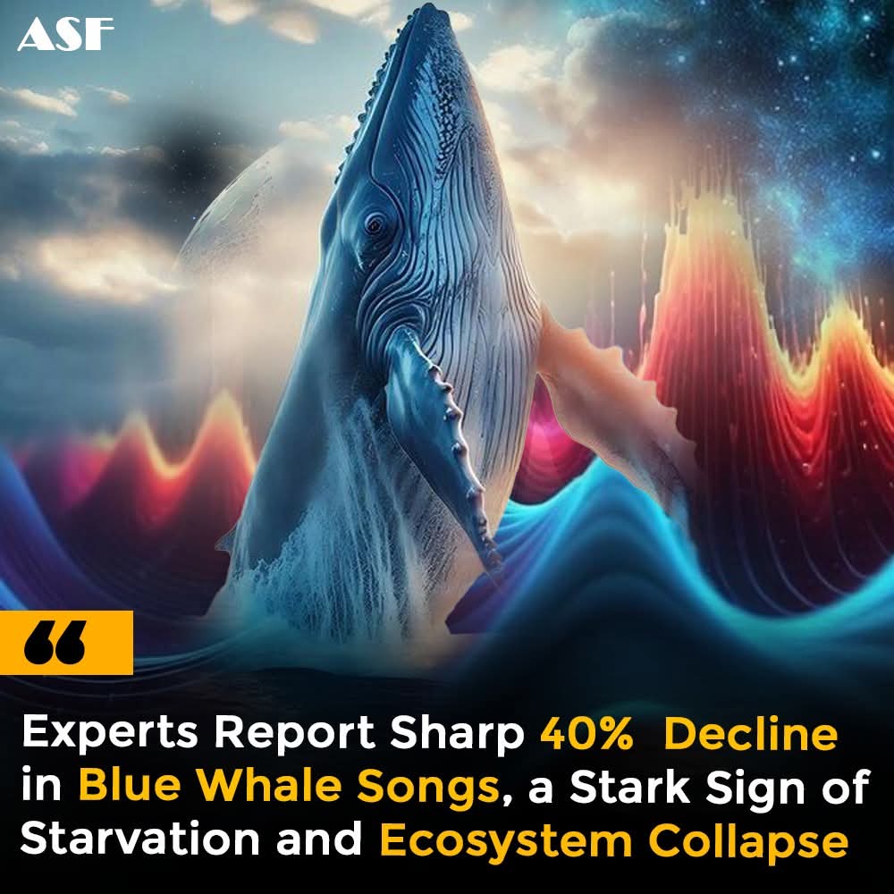 To stressed to fuck... help blue whales to continue flirt and fuck. Protect our oceans.

Blue whale songs have plunged 40% during marine heatwaves, as warming oceans wipe out krill swarms, their main food. Starving whales call less, mate less, and face population decline.