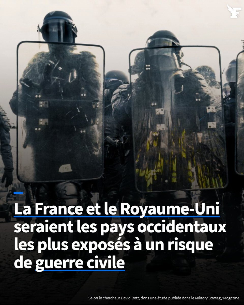 Dans une étude publiée dans le Military Strategy Magazine, le chercheur David Betz alerte sur la montée des tensions internes dans plusieurs pays occidentaux. l.lefigaro.fr/lom