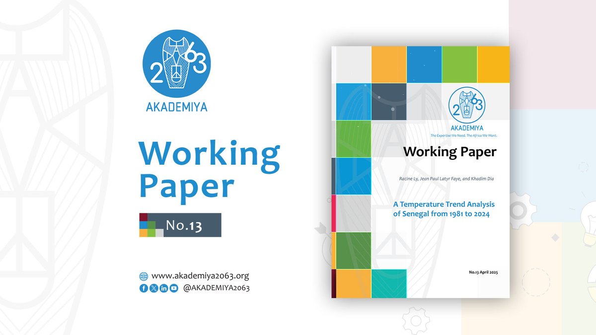 New research from AKADEMIYA2063 reveals Senegal's temperatures have risen 0.57°C since 1981. Our Working Paper #13 shows how natural climate cycles like ENSO significantly influence temperature fluctuations alongside long-term warming trends. These findings provide crucial