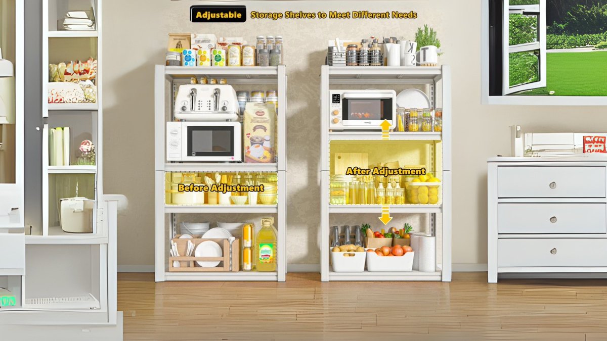 reibiifurniture's tweet image. Small Kitchen? No Problem! 🍳 
Our Ultra-Sturdy Shelf Holds Everything Without Collapsing!
#SmallKitchenSolutions #NoMoreClutter #SturdyShelving #KitchenOrganization #SpaceSaver #HomeChefEssentials #NoMoreBending
Link: reibii.com/collections/co…