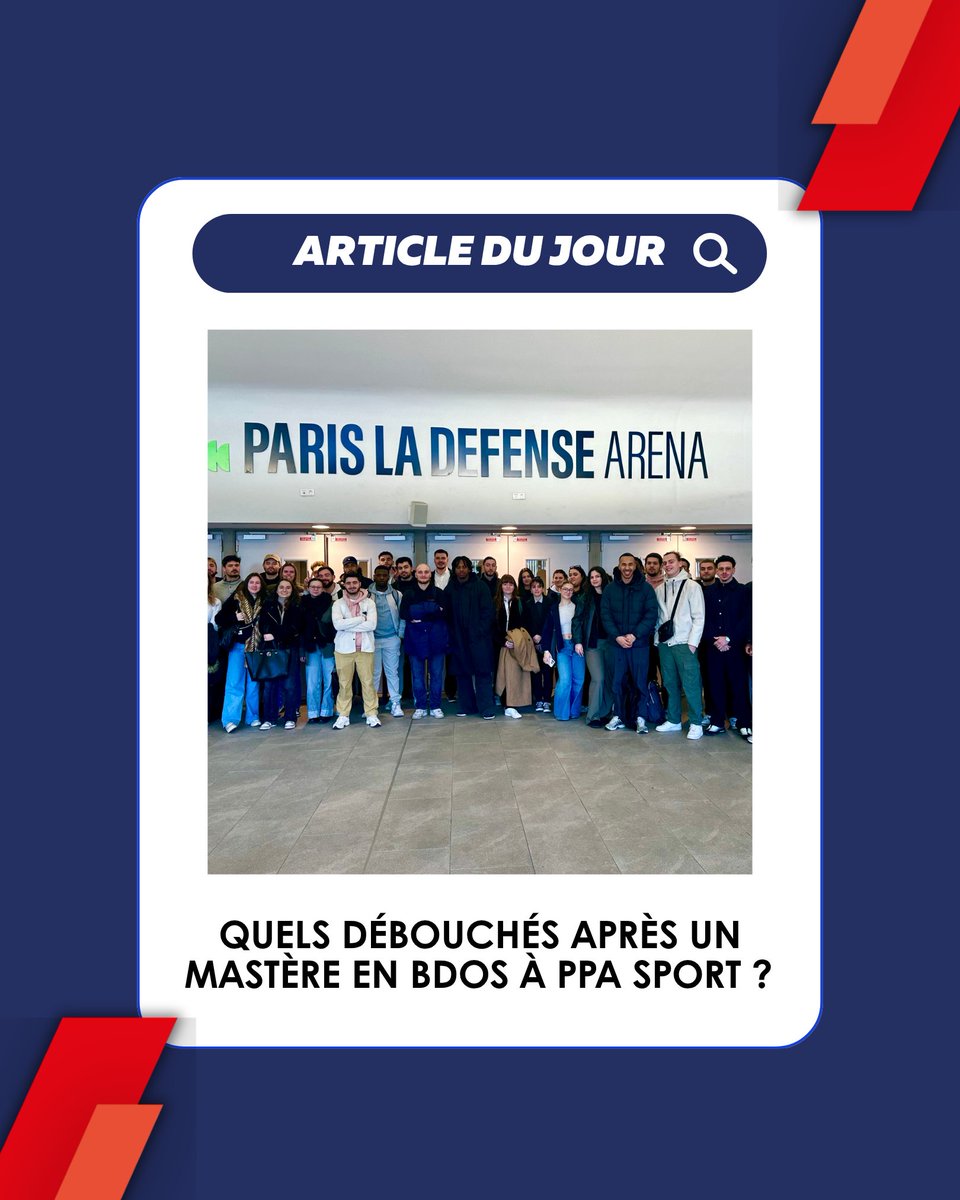 🎓 Quels débouchés après un Mastère en Business Development du Sport ?

Découvre les métiers qui t’attendent dans le sport business !

📲 Article en ligne : urlr.me/yNpQzw

#ppasport #soyezsport #articledujour