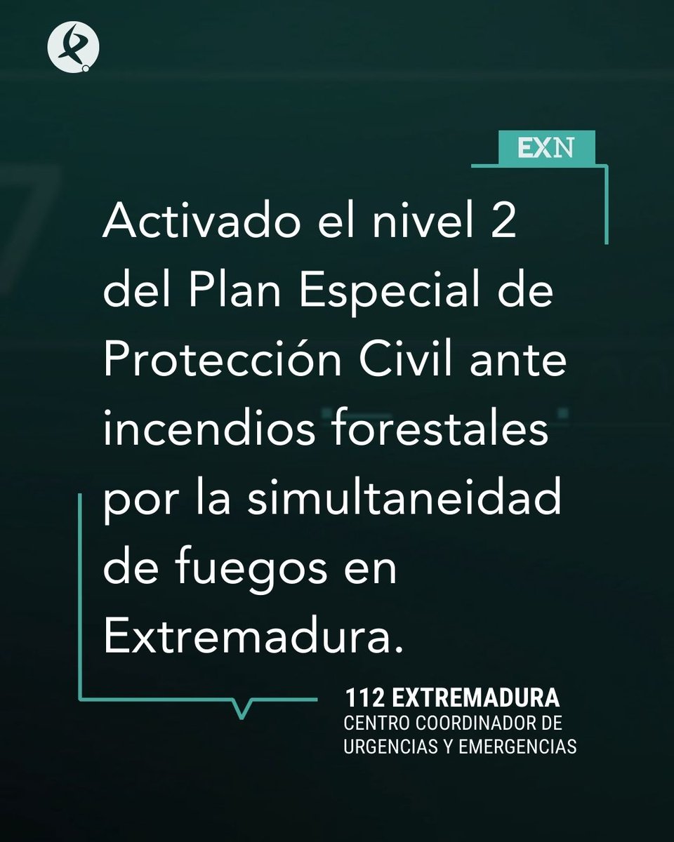 cextremadura's tweet photo. ⚠️ Activada la situación operativa 2 del Plan Especial de Protección Civil ante Incendios Forestales #INFOCAEX.
Se pide a las personas que estén en las zonas afectadas por el incendio
🟧 Extremar las precauciones
🟧 Seguir indicaciones de las autoridades https://t.co/oJE3BvJC8B