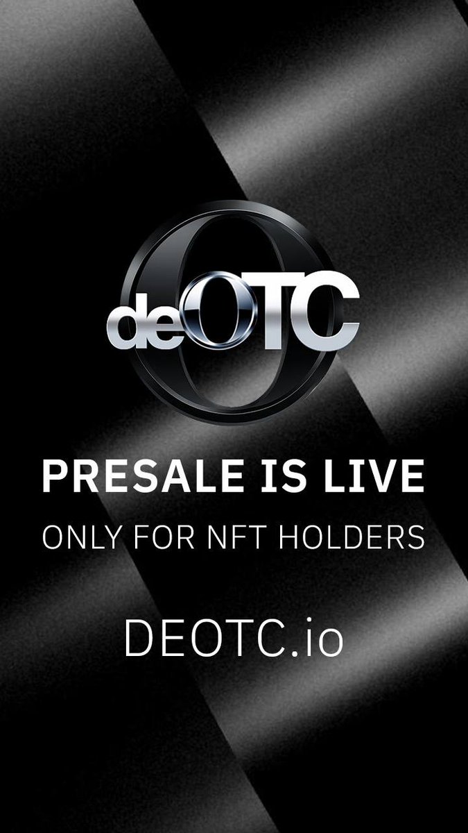 Chow Chow Meow (@tomatobasil21) on Twitter photo <a href="/WhaleSatoshi/">Whale Satoshi</a> Definitely don't want to miss out on #deOTC in 2025! Grab your NFT and then purchase your presale tokens, which are live. Launching utility tokens soon... don't miss out on the newest Decentralized OTC platform <a href="/WhaleSatoshi/">Whale Satoshi</a> Definitely don't want to miss out on #deOTC in 2025! Grab your NFT and then purchase your presale tokens, which are live. Launching utility tokens soon... don't miss out on the newest Decentralized OTC platform
