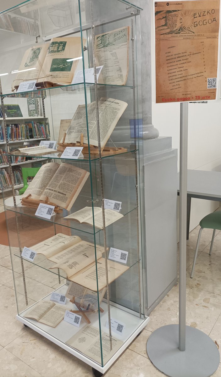 Euzko gogoa aldizkaria argitaratu zela 75 urte
#Donostia-ko #LiburutegiNagusia-n ikusgai bertako beira-arasean #AlderdiEder #Gordailua