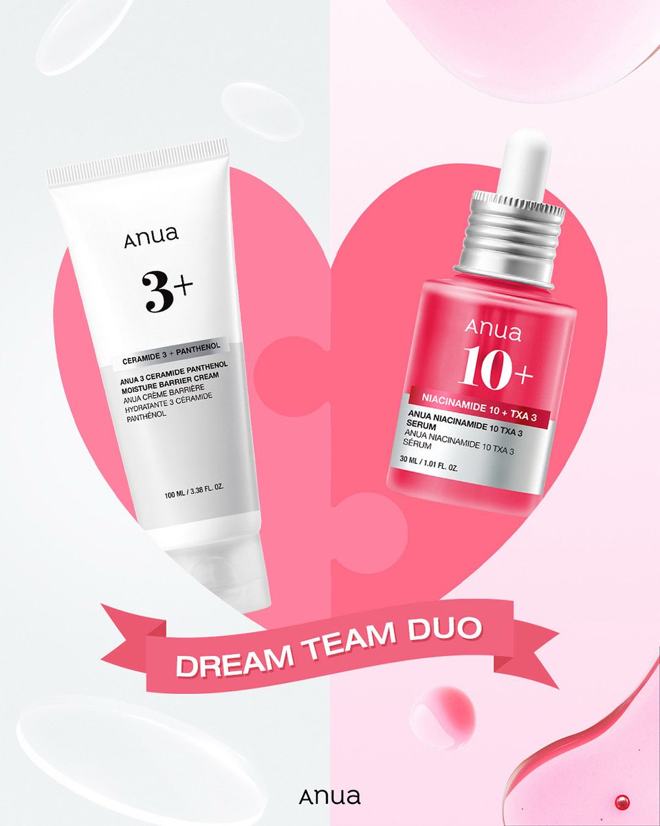 The Best Duo💪🏻✨
🍒NIACINAMIDE 10 TXA 3 SERUM
เซรั่มลดเลือนจุดด่างดำ และเผยผิวกระจ่างใสอย่างเห็นได้ชัด
ใน 2 สัปดาห์

จับคู่กับ

💦3 CERAMIDE PANTHENOL MOISTURE BARRIER CREAM
มอยส์เจอร์ไรเซอร์ เสริมชั้นผิวและบำรุงผิวให้แข็งแรง

#anua #anuathailand