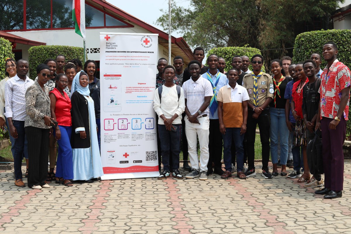 1/3)La <a href="/croix_rougebdi/">CroixRougeBurundi</a> en partenariat avec la <a href="/RodeKruisVL/">Rode Kruis-Vlaanderen</a> a lancé ce 12/8/ 2025 à <a href="/Bujaprov2025/">Province de Bujumbura</a> un concours dédié à la jeunesse sur les premiers secours en apprentissage mixte (FABL).
<a href="/ifrc/">IFRC</a> <a href="/ICRC/">ICRC</a> <a href="/RodeKruisVL/">Rode Kruis-Vlaanderen</a> <a href="/CroixRouge/">Croix-Rouge fr</a> <a href="/CroixRougeBE/">Croix-Rouge de Belgique</a>