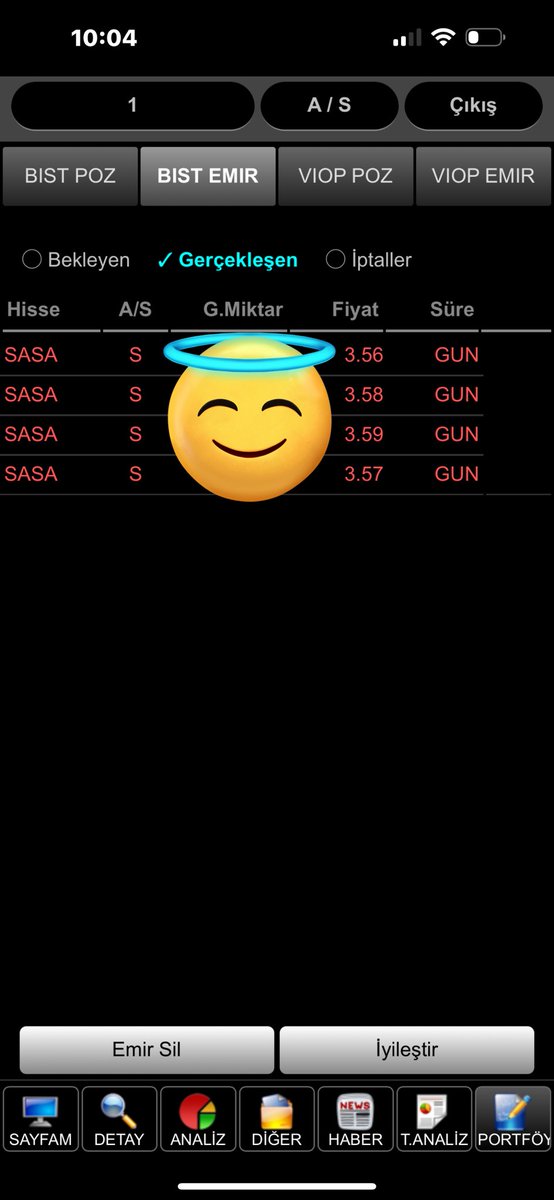 daytraderank's tweet photo. TEŞEKKÜRLER #SASA SABAH BEREKETİ 

SIRALAMIŞTIK MAŞALLAH SIRALI SIRALI SATMIŞ. https://t.co/lSDXBwUBfw