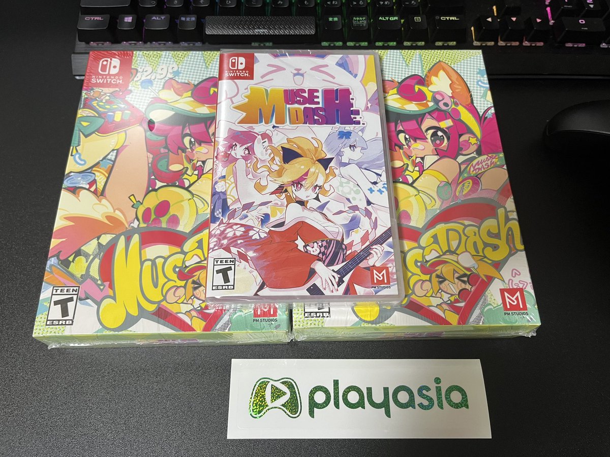 注文してから1万年と2千日ぶりにplay Asiaから届いたわ✨
ミューズダッシュめちゃ好きだから嬉しいぜっ❣️
ではまたね！