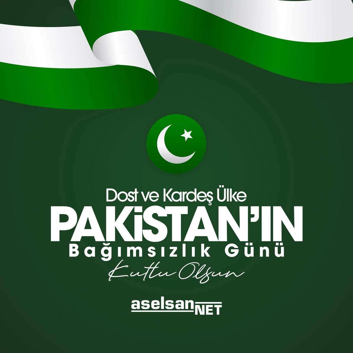 Pakistan’ın Ulusal Bağımsızlık Günü’nü kutluyor; dostluk, dayanışma ve iş birliğimizin gelecekte de güçlenerek sürmesini diliyoruz. 🇵🇰 🇹🇷
#Aselsannet
