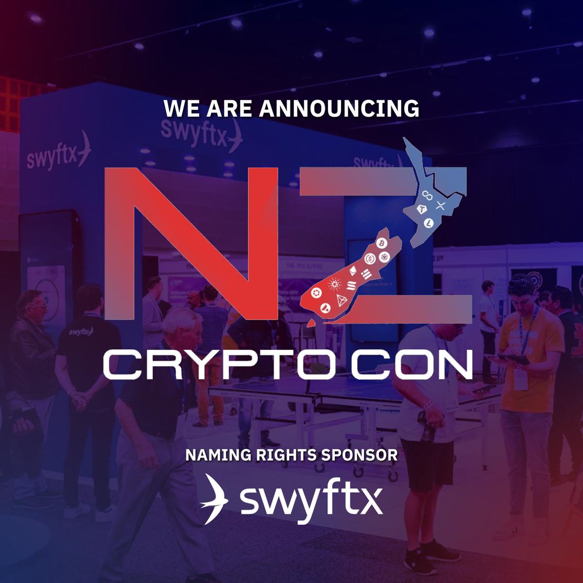 Australian Crypto Convention (@auscryptocon) on Twitter photo đ History is about to be made in New Zealand!
Weâre launching the very first NZCryptoCon in 2026 and <a href="/SwyftxAU/">Swyftx</a> is on board as our Naming Rights Sponsor!
This inaugural event will bring together the brightest minds in crypto, blockchain, and Web3 for a landmark gathering that đ History is about to be made in New Zealand!
Weâre launching the very first NZCryptoCon in 2026 and <a href="/SwyftxAU/">Swyftx</a> is on board as our Naming Rights Sponsor!
This inaugural event will bring together the brightest minds in crypto, blockchain, and Web3 for a landmark gathering that