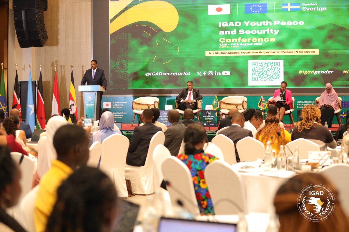 ugbadnour's tweet photo. Privileged to attend the #IGADYouth4Peace Conference! Powerful discussions on youth-led peacebuilding, inclusion, and tackling challenges. Youth are reshaping peace &amp; security in fragile regions their voices must be institutionalized.  #IGADYouth4Peace #IGADGender https://t.co/4IyOQrGZbM