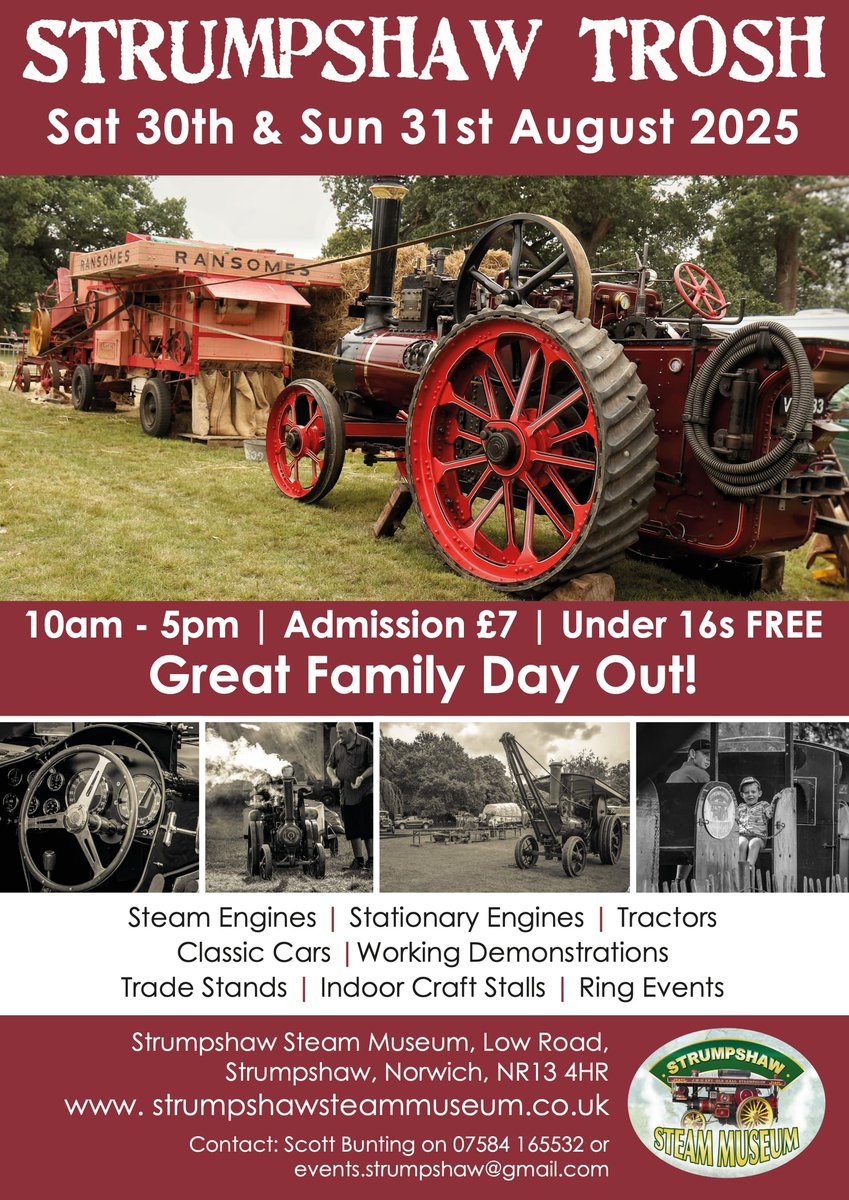 Event reminder - 30-31 Aug <a href="/moongazerale/">Moon Gazer Ale</a> will once again be hosting the bar at #strumpshaw #trosh a great family day out - see below .  The event is also for the 2nd year helping raise awareness of Mr MGs  #beerpush for #testicularcancer <a href="/Itsontheball/">It's On The Ball</a>   #steam #museum