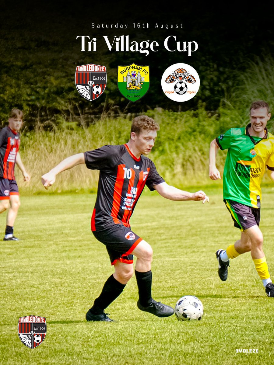 Tri Village Cup competition this Saturday.  As we compete with Shalford and Burpham at Merrist Wood. Match schedules below.

Burpham v Shalford 12:15pm
Hambledon v Shalford 13:10pm
Burpham v Hambledon 14:05pm
