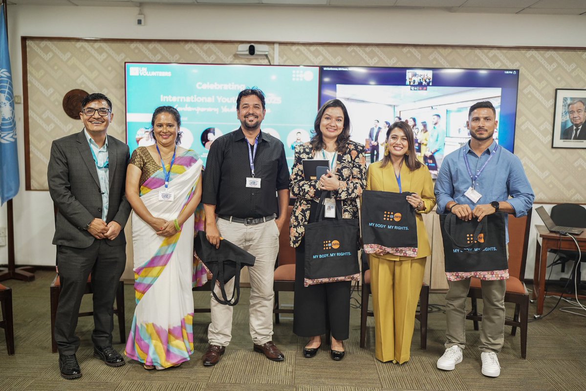 UNV Nepal (@unvnepal) on Twitter photo Hosted by #UNVNepal & <a href="/UNFPANepal/">UNFPA Nepal</a> , the Contemporary Youth Dialogue gathered changemakers, innovators & policy advocates to share ideas, inspire action, and highlight how young people are driving solutions for a sustainable future.
#IYD2025 #UNVolunteers Hosted by #UNVNepal & <a href="/UNFPANepal/">UNFPA Nepal</a> , the Contemporary Youth Dialogue gathered changemakers, innovators & policy advocates to share ideas, inspire action, and highlight how young people are driving solutions for a sustainable future.
#IYD2025 #UNVolunteers