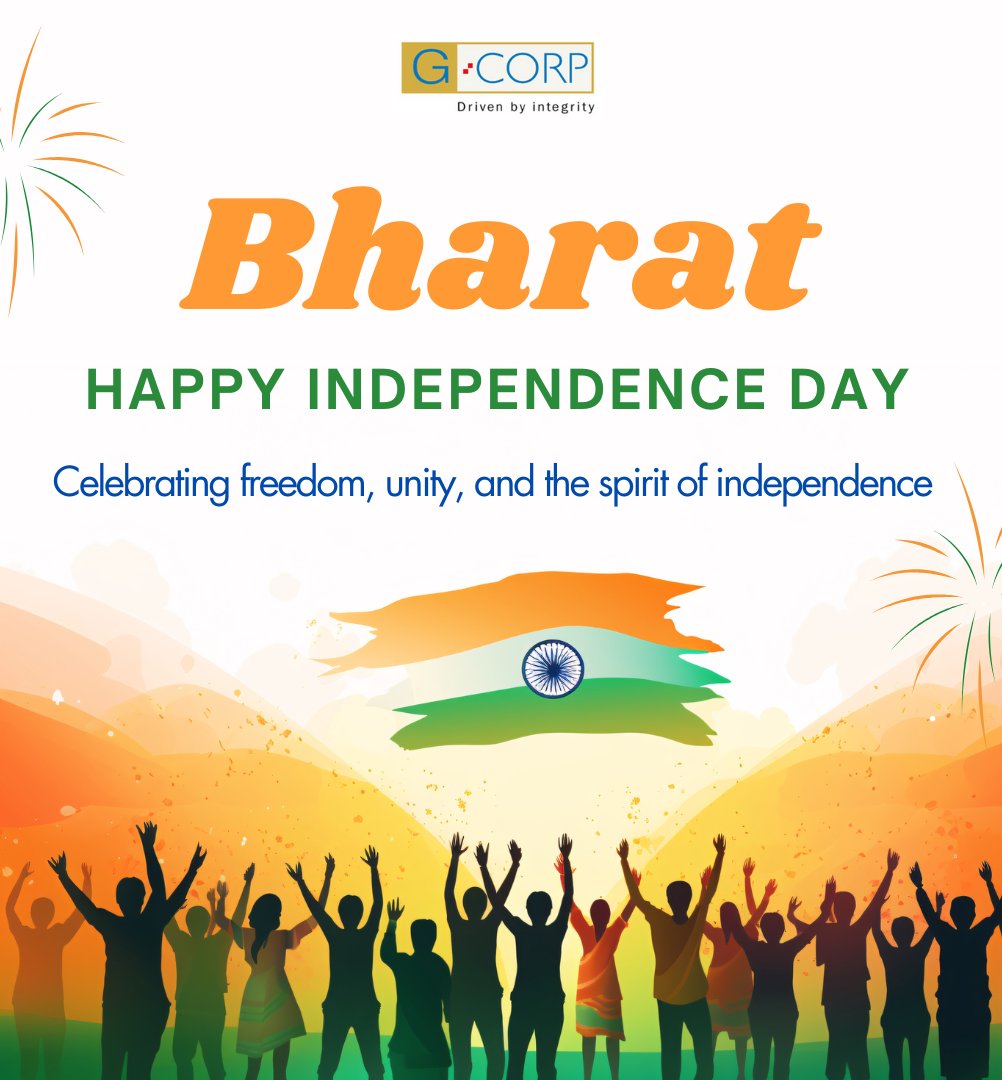 gcorpgroup's tweet photo. G:Corp Wishes Happy Independence Day. Jai Hind🙏

Independenceday2025#jaihind #jaibharat #freedomfighters#realestate#bangaloreproperties#apartments#gcorpdevelopers#gcorpicon#gcorpmahalakshmi#gcorpresidences#bangaloreflats https://t.co/GkitQririt