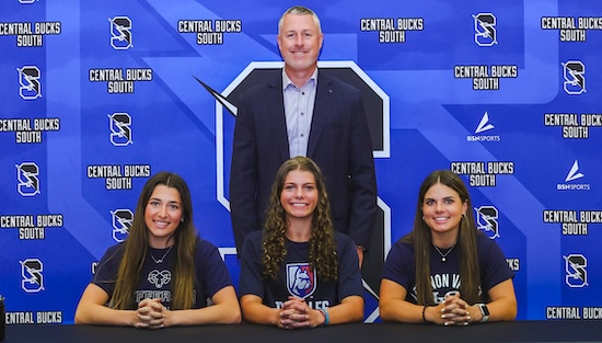 SOLsports (@solsports) on Twitter photo Central Bucks South's Ella Wheeler, Riley Theis & Chrissy Ivers are playing collegiate softball. <a href="/CBSouthTitans/">CBSouthTitans</a> <a href="/cbsvsoftball/">CBSouth Softball</a> <a href="/CBSouthHS/">CB South</a>
suburbanonesports.com/college-signin… Central Bucks South's Ella Wheeler, Riley Theis & Chrissy Ivers are playing collegiate softball. <a href="/CBSouthTitans/">CBSouthTitans</a> <a href="/cbsvsoftball/">CBSouth Softball</a> <a href="/CBSouthHS/">CB South</a>
suburbanonesports.com/college-signin…