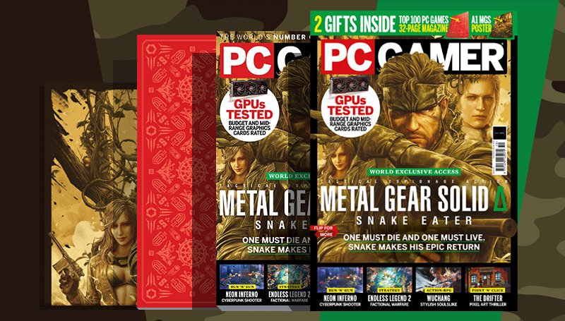 The latest <a href="/pcgamer/">PC Gamer</a> magazine is out now, with world exclusive access to <a href="/Konami/">Konami</a>'s <a href="/Metalgear/">METAL GEAR OFFICIAL</a> Solid Delta: Snake Eater. This very special issue also comes with a world exclusive A1 MGS Delta poster, as well as PCG's Top 100 PC games to play mini mag. 🐍 tinyurl.com/32hzwy7b