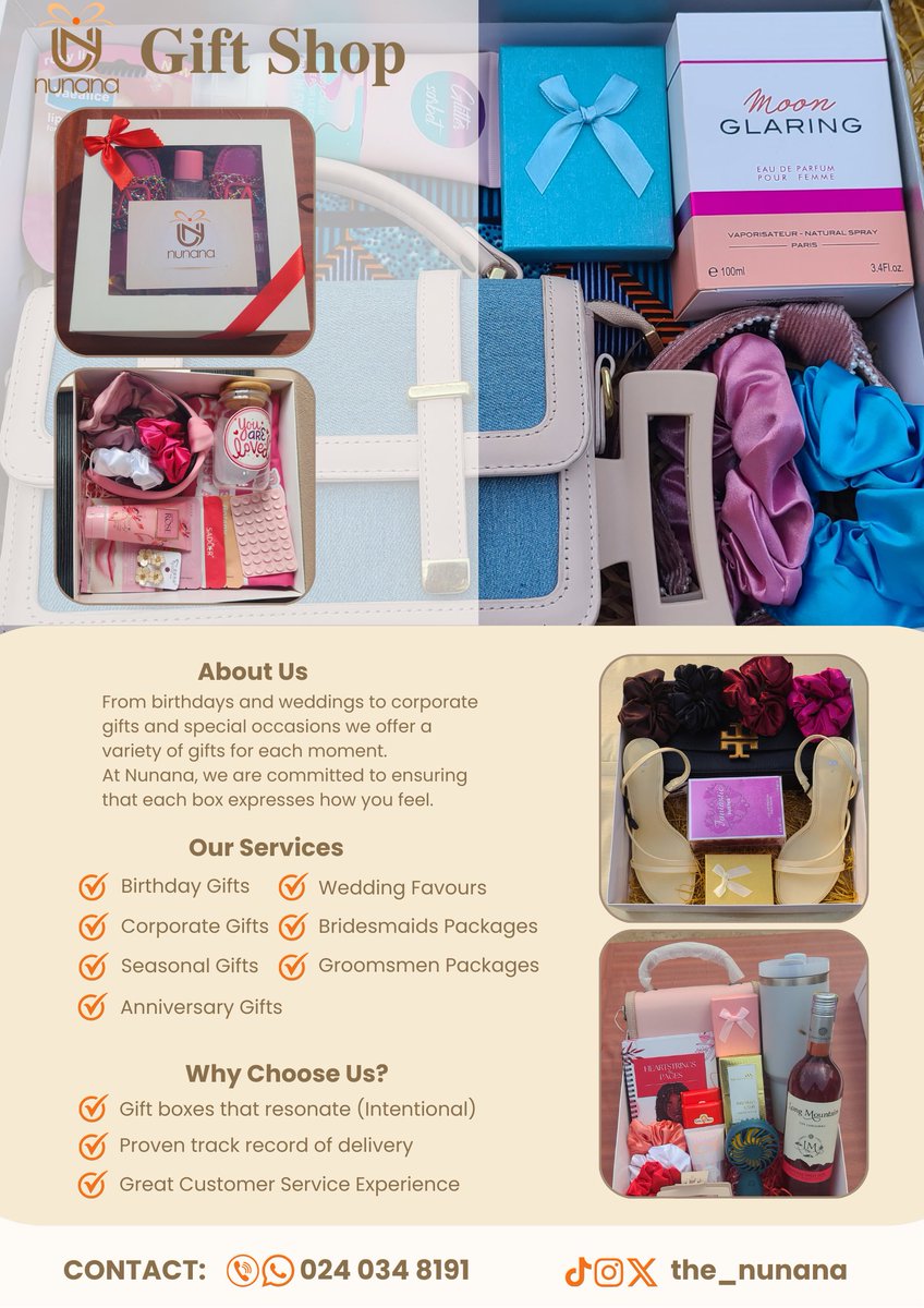 mawufemor__xx's tweet photo. Hi guys 🥹

Are you looking for a gift shop that can help with your gifting needs? If you answered yes, we're here for you 💃🏾

We offer gifting needs for a variety of occasions and we'd love to work with you next 😉

For more info, send a DM or WhatsApp on 0240348191 ✨ https://t.co/1KbLoMYOha