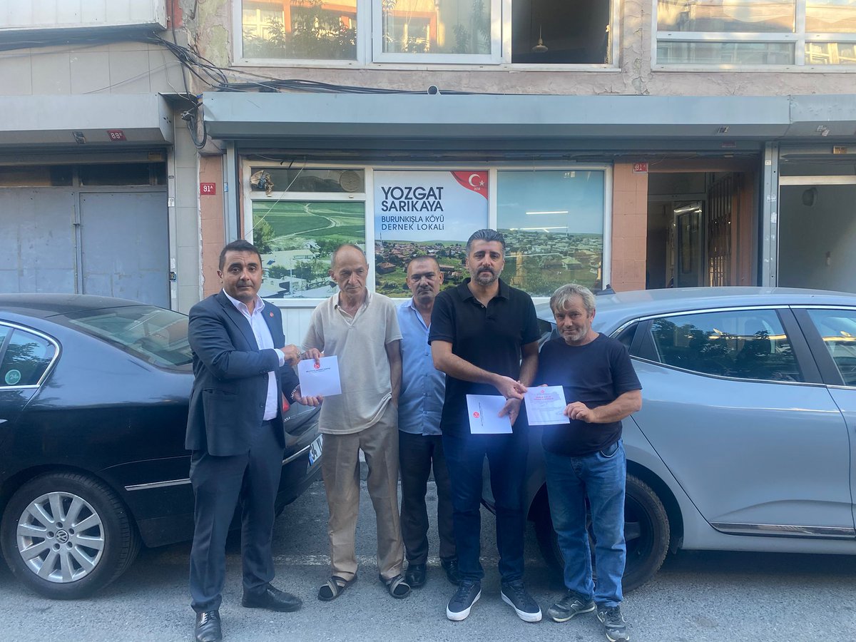 <a href="/mhp_fatihilce/">MHP Fatih</a> Başkan Yardımcılarımız Sn. <a href="/AhmetCicek_mhp/">Ahmet Çiçek</a>  ve Sn. <a href="/66alikaya/">Ali Kaya Yesil</a> , Teşkilat Bşk. Yrd. Sn. Asım Diler, Yozgat Sarıkaya Burunkışla Köyü Derneği Başkanı Sn. Şenol Arıkan Beyi Ziyaret Ederek, 16 Ağustos Cumartesi Günü, Saat 12.00'da, İstanbul/Bakırköy Wow Otelde