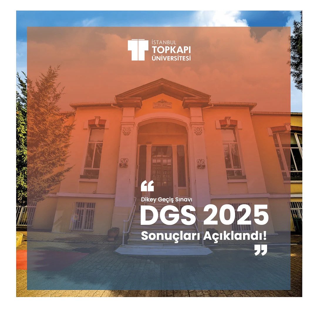 DGS 2025 Sonuçları Açıklandı!
Tüm aday öğrencilerimize tercih süreçlerinde başarılar diliyoruz. 🙌🏻