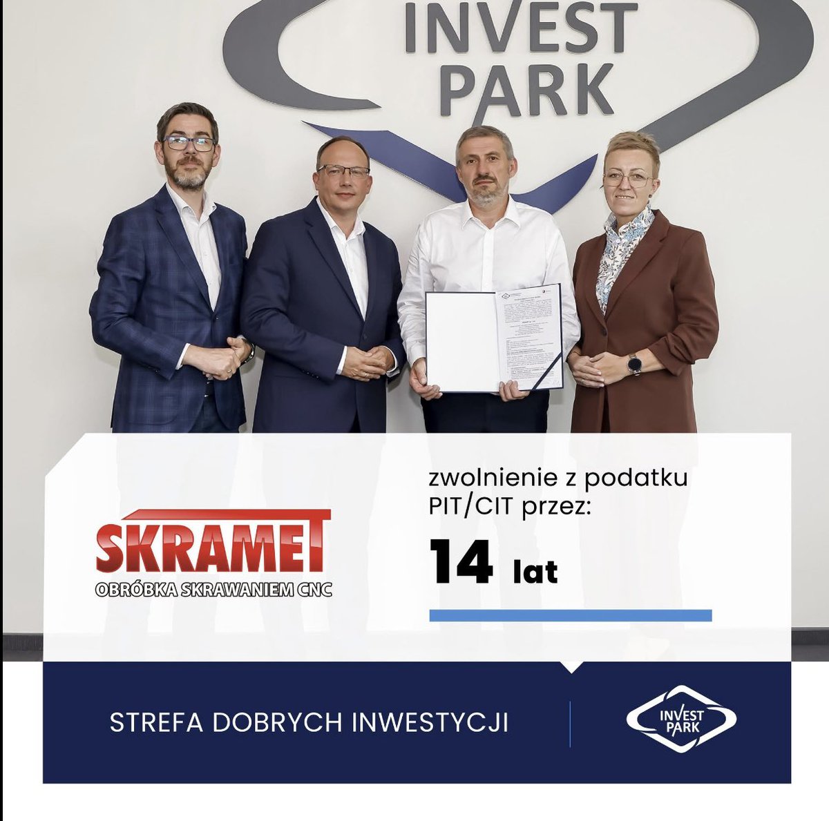 wsmolinski_'s tweet photo. Praktyczne korzyści z #PolskaStrefaInwestycji:
🔹 14 lat zwolnienia z CIT
🔹 Inwestycja w nowy zakład, centrum frezarskie i modernizację hali
🔹 Rozszerzenie działalności o branże: lotniczą, medyczną i przemysłową 

👉 https://t.co/vh28QlKMnZ

#WSSE #inwestycje #pomocpubliczna https://t.co/pCCIqrbCxF