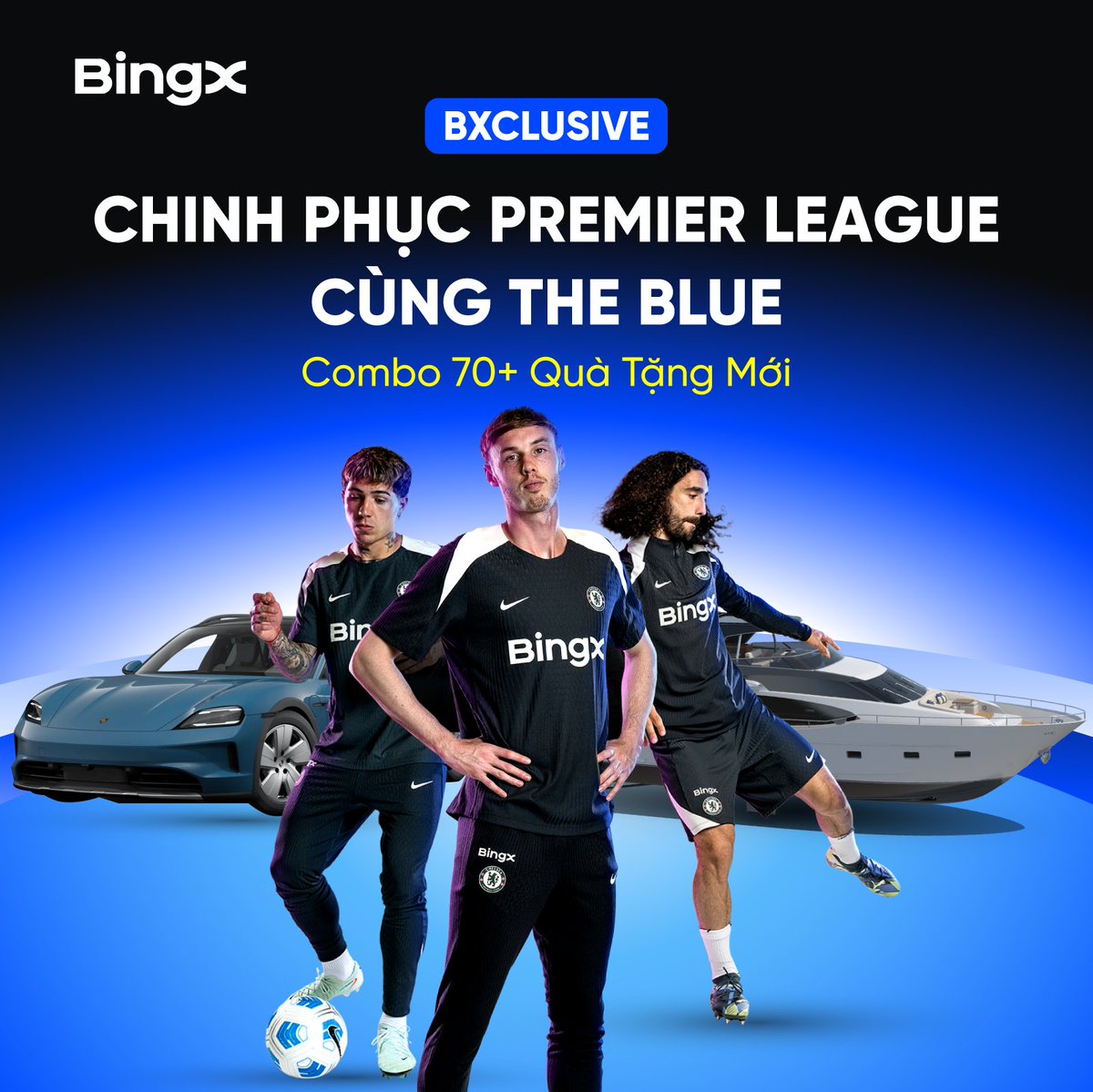 BingXVietnam's tweet photo. ⚽ "LOOT" QUÀ NHƯ NHÀ VÔ ĐỊCH THỰC THỤ

Loạt combo quà tặng đã sẵn sàng
Chỉ chờ bạn tích đủ điểm & rinh về
👉 Đăng ký đổi quà ngay: https://t.co/5kkn0Ep3Pt

#BingX #BingXTiengViet #PremierLeague 
——— 
BingX - Nâng Tầm Nhà Giao Dịch 
Ưu Đãi Người Mới $7,700: https://t.co/KbZKzvIHIV