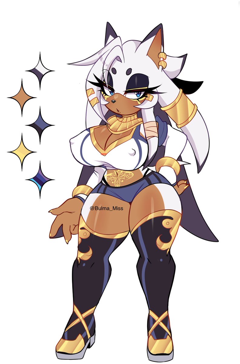I finally made a Sonic OC! Meet Celestia Anubis! 🤍

Obviously heavily inspired by Egyptian themes! 

Thoughts on busty anthro girls? 👀
