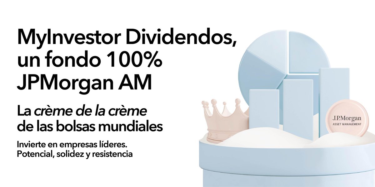 MyInvestorES's tweet photo. Con MyInvestor Dividendos: https://t.co/JDV555TRJU
✅ Inviertes desde 1 € en empresas TOP
✅ Eliges: acumular tu rentabilidad (ES0165185002) o recibir rentas mensuales (ES0165185010)
✅ 100 % JPMorgan AM https://t.co/IHWrywCwDg
