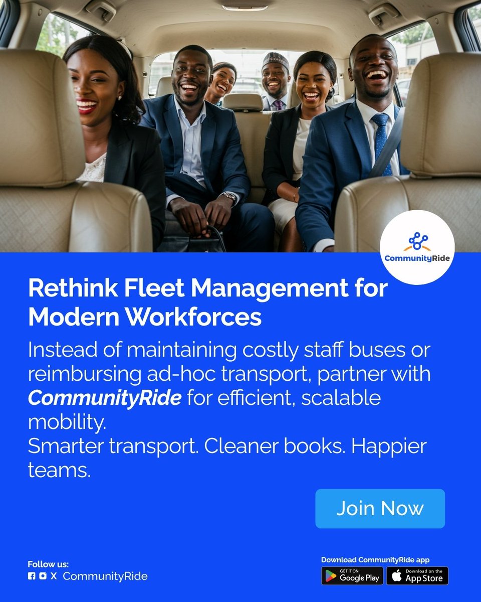 CommunityRideNG's tweet image. Why own the bus when you can own the schedule? 🚐✨ Cut costs, boost efficiency, and keep your team moving with CommunityRide — the smarter way to move modern workforces. #SmarterTransport #CommunityRide #BBNaija10