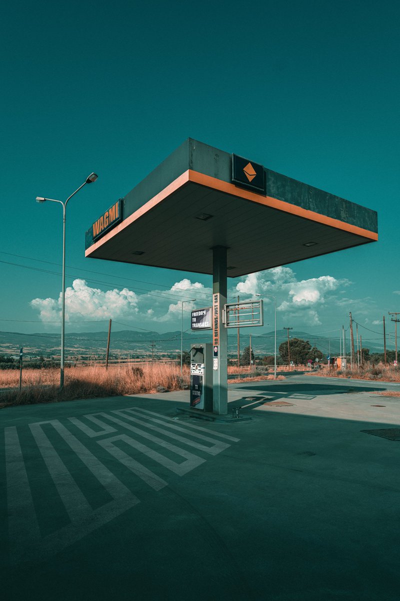 inevitable gm

“There Is No Pump” my second submission to The Memes by 6529

Shot at an abandoned gas station, this is the sequel to my first card, "Inevitable Arrival".
In that first piece, the tracks were clear, the train was coming, and the message was hope.

This time, the