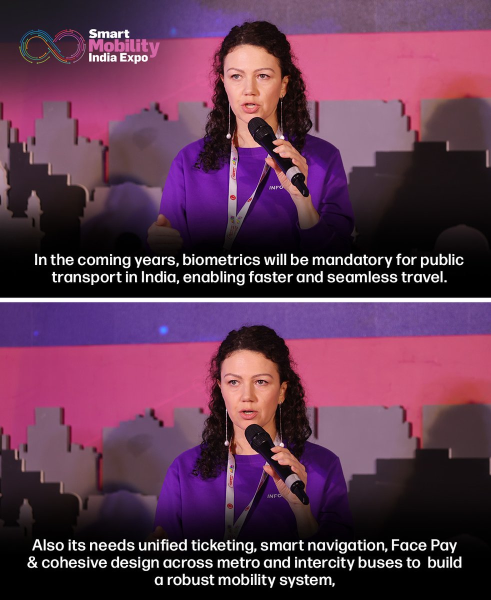 At #SmartMobilityIndiaExpo, INFOMATIX’s Viktoriya Andreeva shared insights on transformative public transport system and tech. 🎥 Watch full session here: youtu.be/560N3Luc3Jg 
.
.
.
#CI2026 #mobilityexpo #techconference #convergenceindia