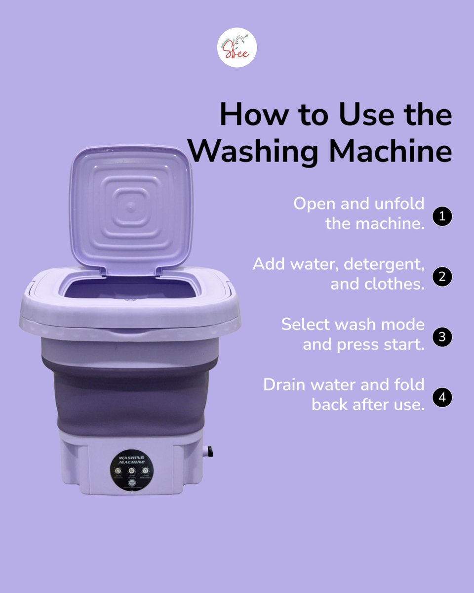 SustainStree's tweet image. Tiny but mighty! 💪 

Meet the BEME #portable Washing Machine that is #foldable, #travelfriendly, and designed to handle delicates with ease. Do you know it has drier as well as two modes to handle all your needs! 

#postablewashingmachine #washingmachine #cute #easytouse