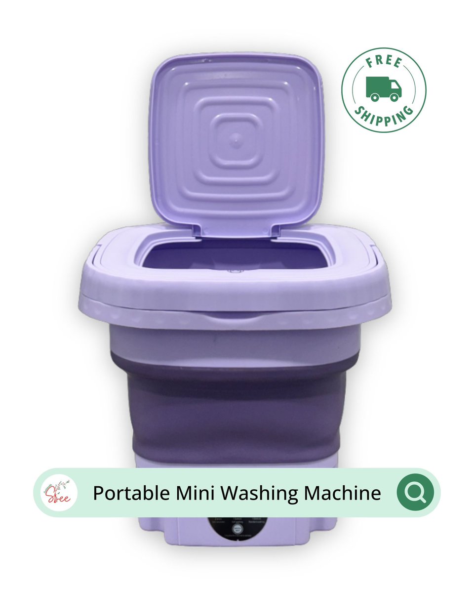 SustainStree's tweet image. Tiny but mighty! 💪 

Meet the BEME #portable Washing Machine that is #foldable, #travelfriendly, and designed to handle delicates with ease. Do you know it has drier as well as two modes to handle all your needs! 

#postablewashingmachine #washingmachine #cute #easytouse