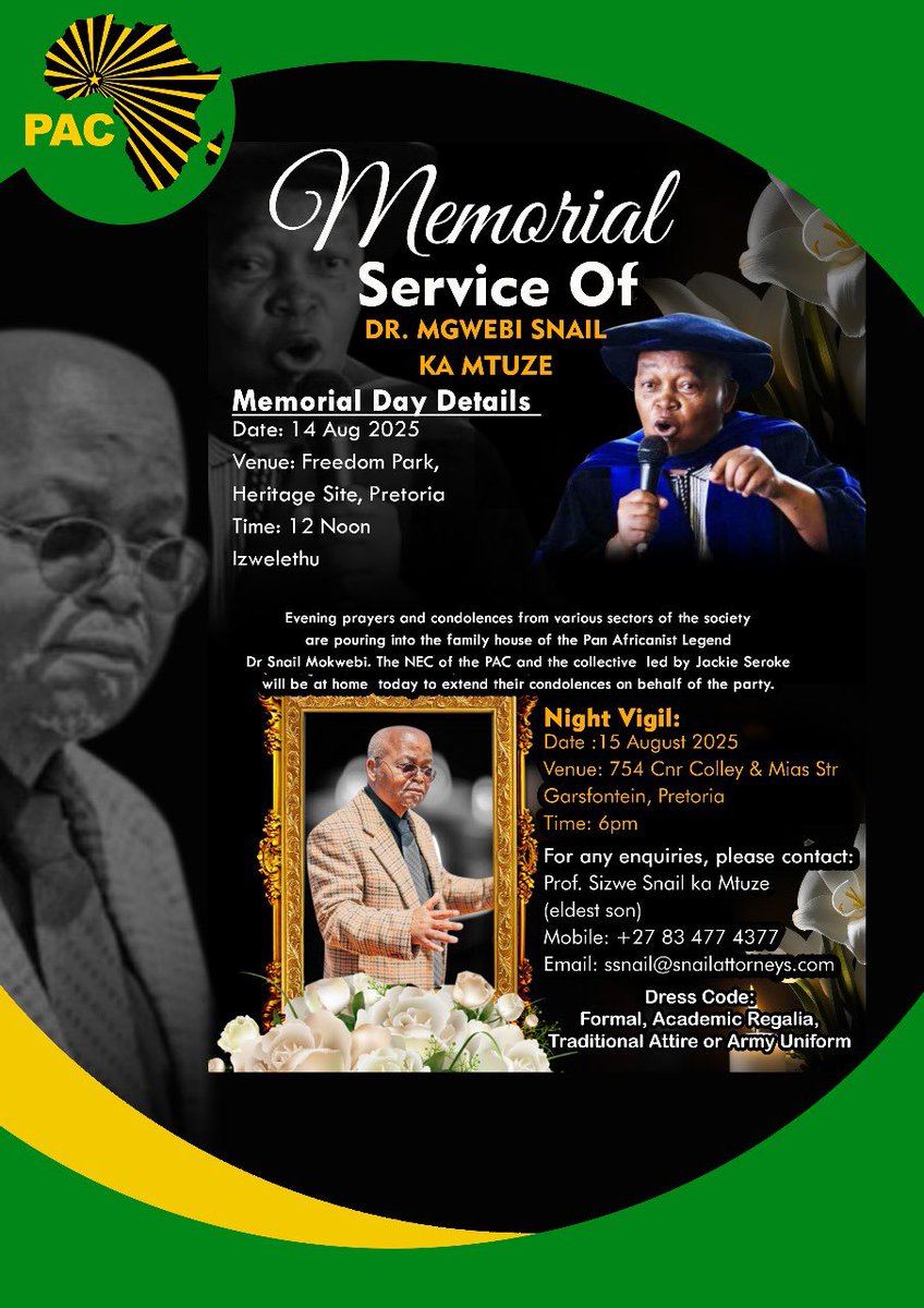 Pan Africanist Congress of Azania (PAC) tweet media