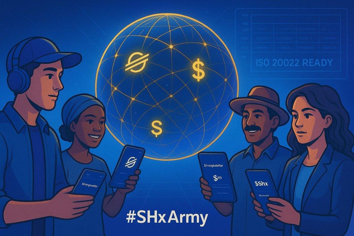 💎 $SHx 💎 #SHxArmy 

🌍 Stronghold: Making Financial Access Real with $SHx on Stellar 🌍

Want payments that are fast, cheap, and open to everyone <a href="/strongholdpay/">Stronghold</a> is building that with $SHx on #Stellar. Here’s how it’s changing lives. 🚀 🧵 (1/5)
#Crypto #Fintech #Payments