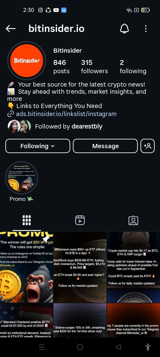 MizzyTess's tweet photo. @BitInsider_io Done followed on Instagram and telegram https://t.co/A7zjjNFLoC