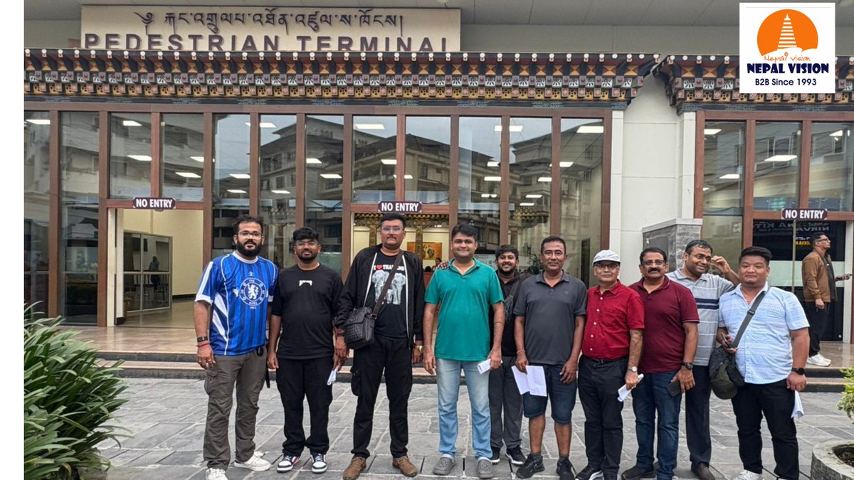 NepalVision1's tweet photo. Our FAM Trip Guest has Arrived at Bhutan 🇧🇹

#bhutan #bhutantravel #bhutandiaries #bhutantourism #bhutantrip #bhutan🇧🇹 #bhutan_travel #famtrip❤️ #famtrip #famtrip2025 #nepalvision #nepalvisiontrip https://t.co/vj556Ps0SN