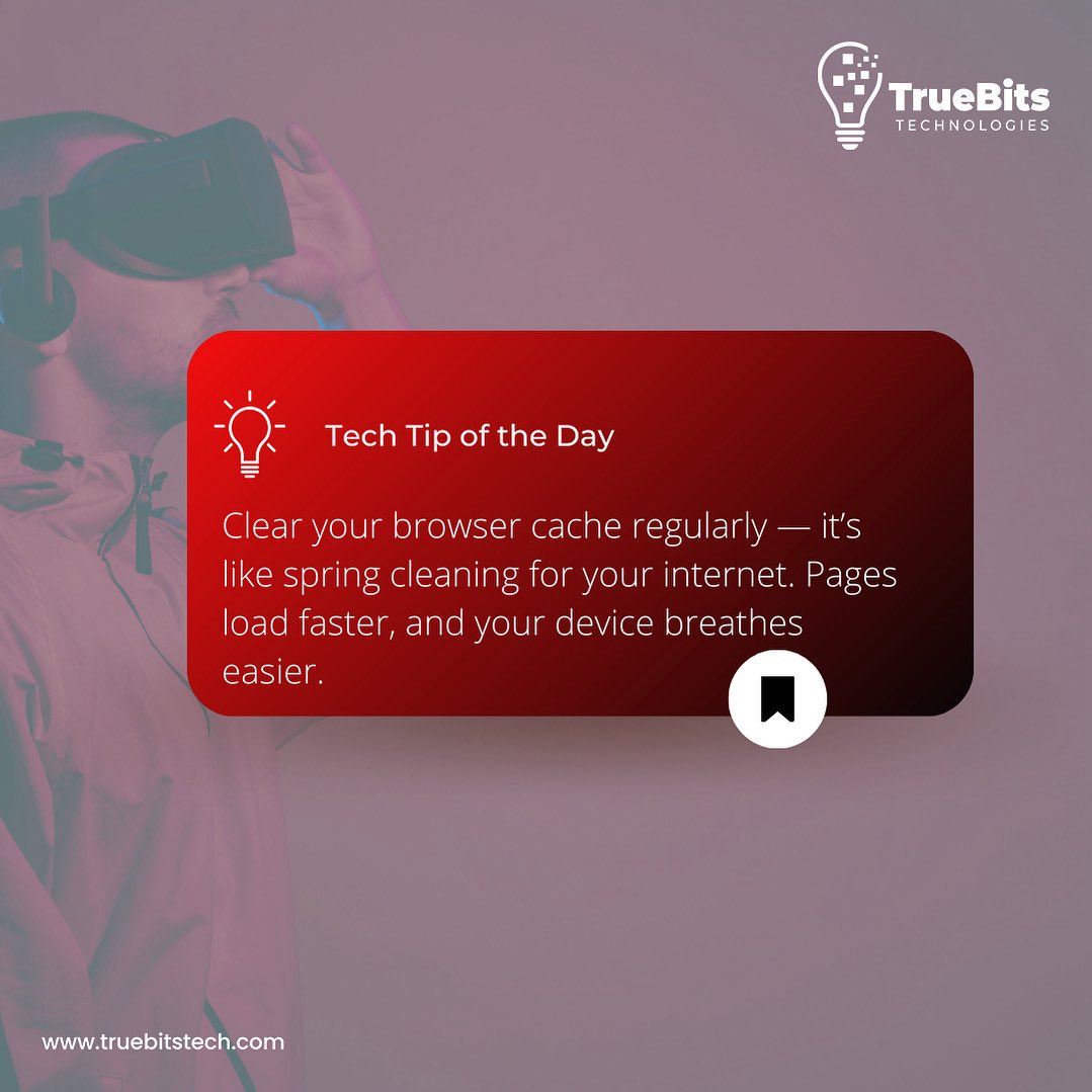 truebitstech's tweet image. Thursday Tech Tip!
Just a tiny habit with BIG results! #digitalhygiene #clearcache #truebitstechnologies #techtips #techtipsandtricks #thursday #kazinikazi