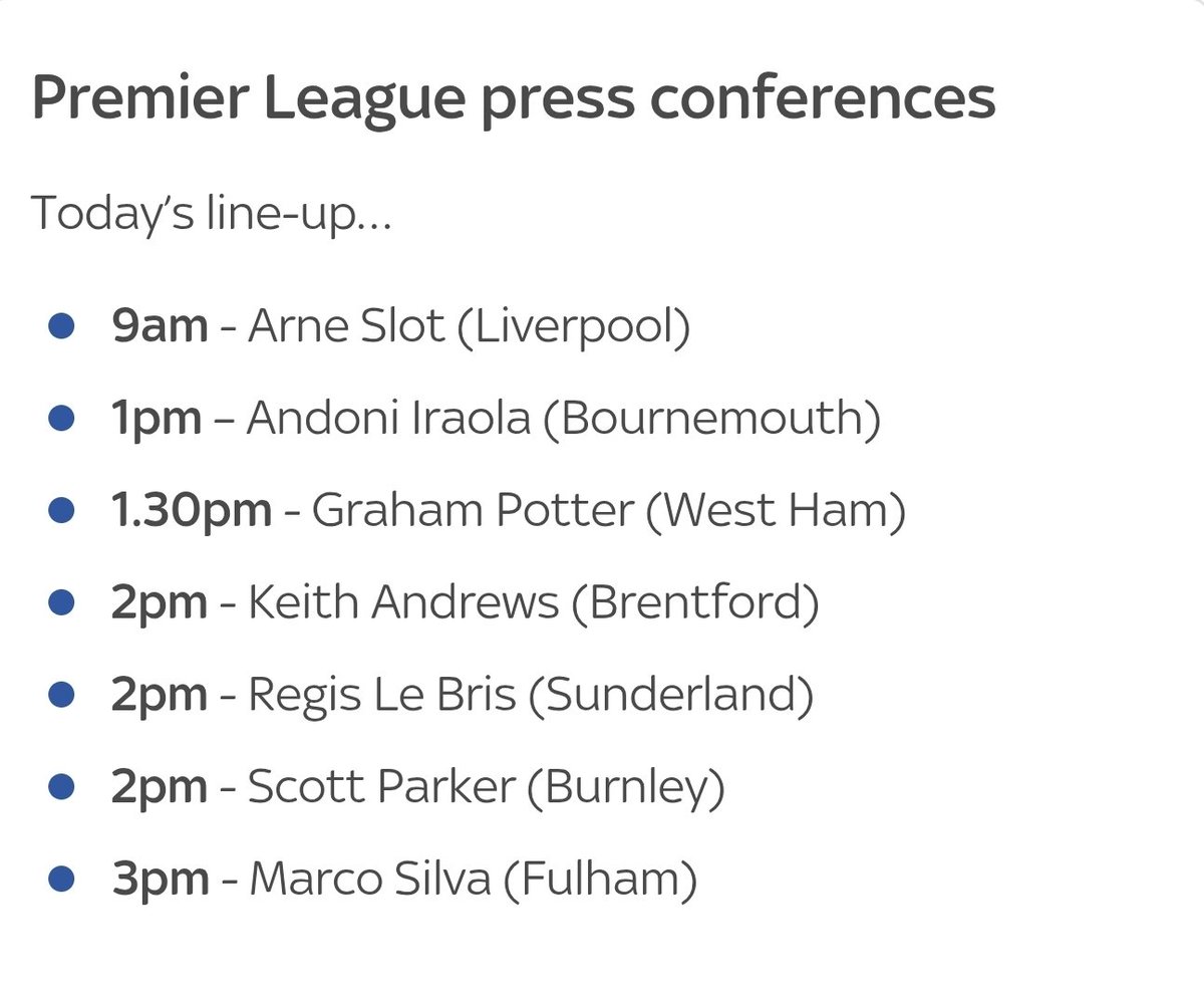 Time to rip up teams once again. 
Press conferences are back.