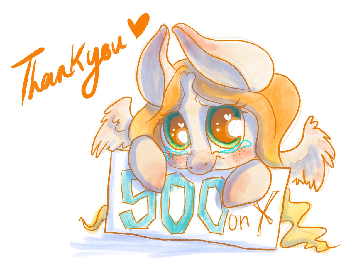 FeatherVocals's tweet image. I made it to 500 followers! Thank you! 🧡🥹