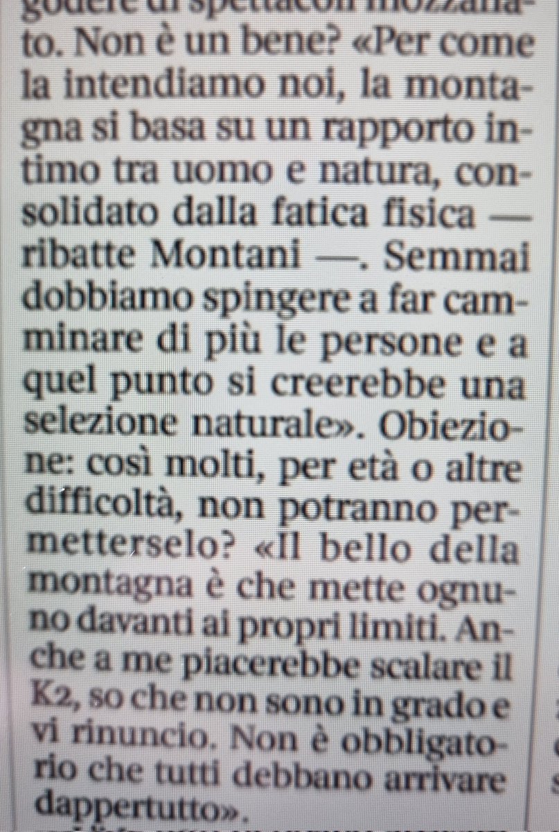 alinomilan's tweet photo. Quanto concordo con il presidente del Cai.
"Selezione naturale".
"Non è obbligatorio che tutti arrivino dappertutto".
Applausi a non finire. #Rassegnati https://t.co/g8jzyG8euK