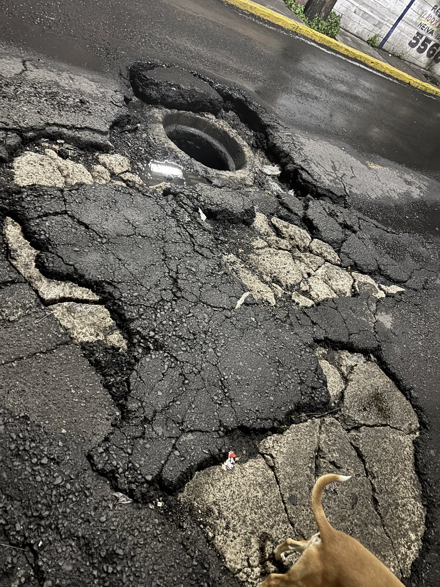 Kar6691's tweet photo. @TuAlcaldiaGAM @SOBSECDMX 
Tenemos estos baches en Col. La Pastora, cerca de la estación de Cablebus, tienen aproximadamente un mes y con las lluvias la situación está empeorando 

@multimediostv @nmasforo @ImagenTVMex https://t.co/fE4XvTquZm