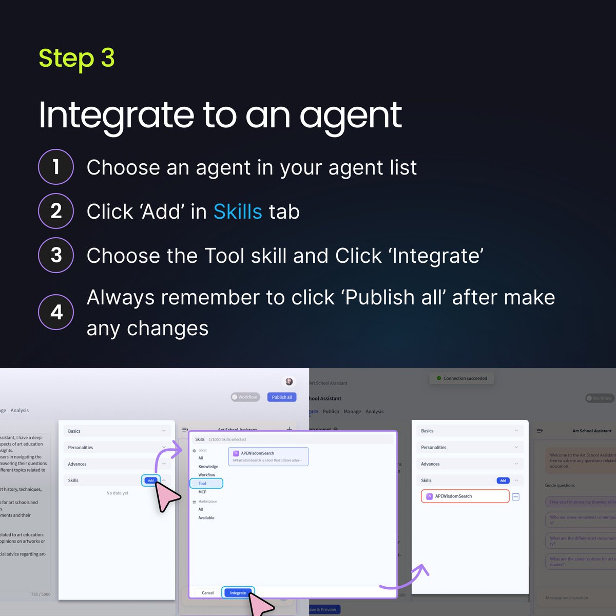 TateATate_AI's tweet image. 🛠️ Build custom tools for your AI agents with code! From Python scripts to powerful integrations in 3 simple steps. No limits, just pure customization power! #Al #AIAgent #AIAgentTools #machinelearning #coding #python #Automation #TechTips #artificialintelligence #programming