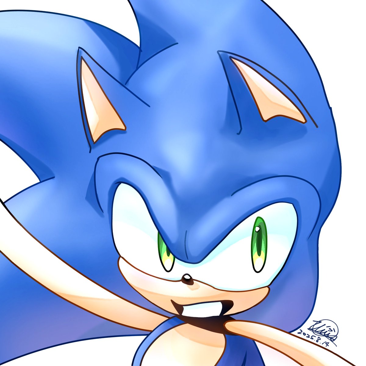 Vi7632's tweet photo. Sonic💙🎮!
#SonicTheHedgehog #sonicfanart #fingerdrawing #指繪 https://t.co/WEn36R7D3c