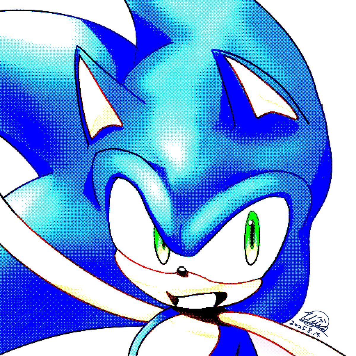 Vi7632's tweet photo. Sonic💙🎮!
#SonicTheHedgehog #sonicfanart #fingerdrawing #指繪 https://t.co/WEn36R7D3c