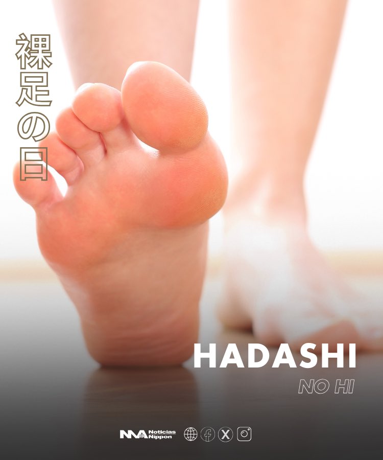 NoticiasNippon's tweet photo. [kinenbi]  #Hadashi no hi: Del asfalto al pasto: la jornada que invita a los japoneses a dejar los zapatos y reconectar con sus raíces

Reporte especial : https://t.co/kbQvY6rIjS

#裸足の日   #記念日 #efemérides   #descalzo #noticiasnippon  #noticiasdejapón https://t.co/Aoo0zlkXaA